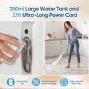 Steam Mop All-in-one Multi-Functional Powerful Steam Cleaner, Handheld Detachable Floor Steamer with 2 Steam Level, 380ML Water Tank & 23FT Power Cord for Whole Home Use