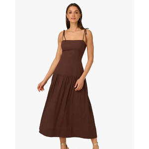 Adrianna Papell Womens Solid Midi Dress 18