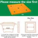 2 Pack 13" Square Planter Insert, Reusable Large Plant Pots Insert with Liner, Plastic Planter Pot Fillers for Indoor and Outdoor 16''-19'' Plants Containers