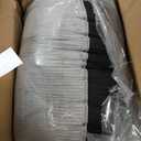 MeMoreCool Pull Out Loveseat Sofa Bed, Light Grey Boneless Futon Couch