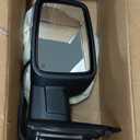 Driver Side Mirror for 2009-2018 Ram 1500 2010-2018 Ram 2500 3500 2019-2024 1500 Classic Tow Mirror Power Heated Turn Signal Puddle Light Manual Folding-Left (Textured Black)