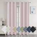 Aiyufeng Pink Curtains 84 Inch Length