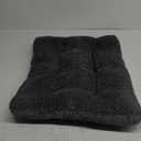 Small Dog Bed for Crate Washable with Anti-Slip Crate Pad Soft Fluffy Kennel Pad for Dog Cage 24 inch Puppy Bed fit Up to 25 lbs Pets Comfy Sleeping Pillow,24 x 18 Dark Gray (Deep Grey)