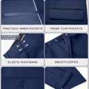 Cooper & Nelson Men's Suit 2 Piece Set, One Button Slim Fit Tuxedo with Jacket Pants Tie for Wedding, Business, Prom (Blue, S)