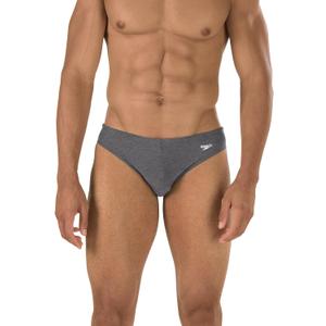 Speedo Men's Swimsuit Brief PowerFlex Eco Solar (32, Heather Grey)
