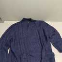 Bbalizko Mens Stand Collar Pullover Sweater Cable Knitted Chunky Winter Fashion Buttons Twisted Thermal Sweaters, Size: XL