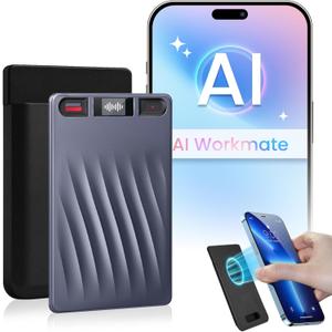 AI Voice Recorder, Professional Voice Activated Recorder with AI Transcription & Summarize, 64GB Storage, 30H Battery, Noise Cancellation and AI Note Taker for Meetings and Interviews & Сalls
