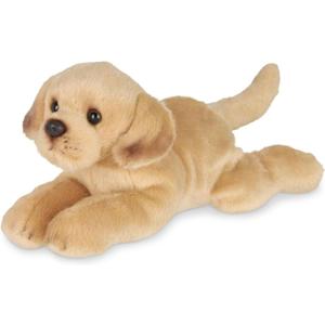 Bearington Lil' Tanner Stuffed Dog Plush Labrador Toys for Kids - 8" Realistic Yellow Lab Stuffed Animals Puppy Plushies with Soft Fur - Lifelike and Cuddly Labrador Plush Gift for Kids and Loved Ones