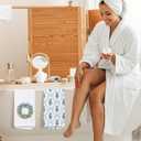 Chinoiserie Christmas Kitchen Towels, Blue Bow Coquette Christmas Tree Dish Towels for Bathroom,Light Blue Christmas Hand Towels for Bathroom Kitchen, Grandmillennial Decor,16x24 Inches Set of 4