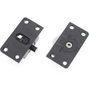 Cabinet Wardrobe Sliding Door Pulley Closet Cabinet Sliding Door Wheels Sliding Cabinet Door Hardware (Black)