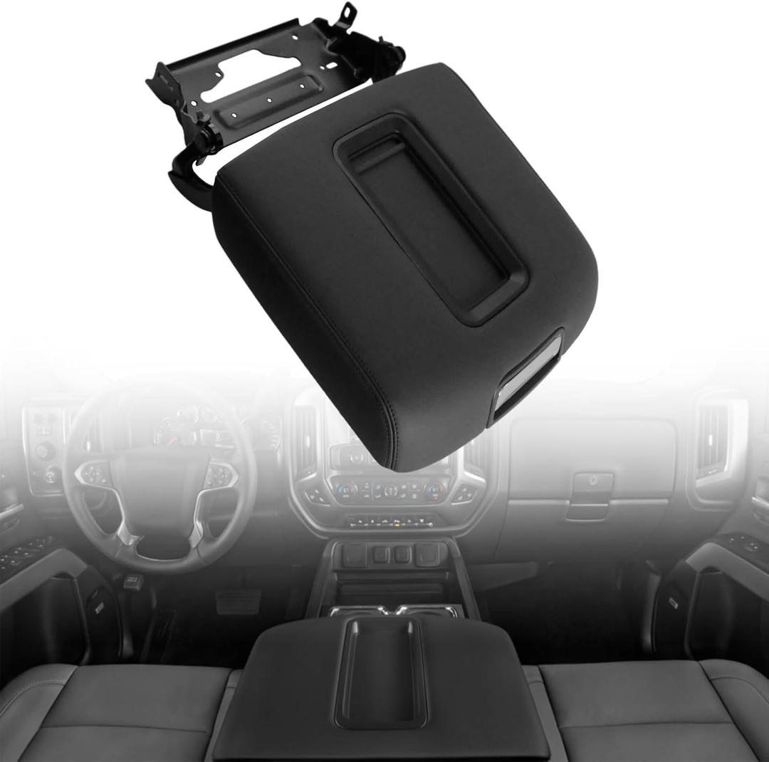 for Chevy Silverado Center Console Lid - Center Console Lid Replacement for Chevy Silverado/Suburban Center Console Armrest Lid for Tahoe/GMC Sierra/Yukon Replace# 0227083AA