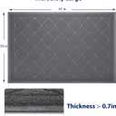 WePet Cat Litter Box Mat, Kitty Premium PVC Pad, Durable Trapping Rug, Phthalate Free, Urine-Resistant, Scatter Control, XXL 47 x 36 Inch, Grey