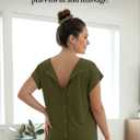 PATPAT Maternity Labor and Delivery Gown, Womens Hospital Gown with Pockets | Pregnancy through postpartum, soft fabric, full back opening for checks, easy nursing access, skin-to-skin, side pockets (Green, M)