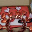 Valentine's Day Goose Outfit Love Heart Costume Red Porch Goose Clothes for 23 Inch Cement Statue Outdoor Lawn Yard Garden Patio Lawn Decor