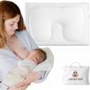 Baby Feeding Arm Pillow Nursing Arm Pillow for Breastfeeding & Bottle Feeding, Portable Travel Nursing Pillow, Ergonomic Arm Support + Baby Head & Neck Support for Newborn & Infant, Washable