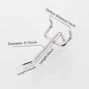 pegboard Hooks, 4inch Heavy Duty Peg Board Organizer Accessories,Metal Hooks for pegboard,peg Board Hooks for Hanging for 1/4" Pegboard Hanging Tools Garage (30 Pack)