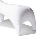 TUSHY Ottoman: Squatting Toilet Stool | Squatting Position Helps Improve Bowel Health, Reduce Strain & Relieve Constipation | 9" Tall, White