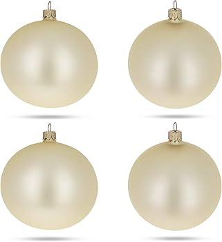 Glass Ornament Set 2.5in Balls 8pc