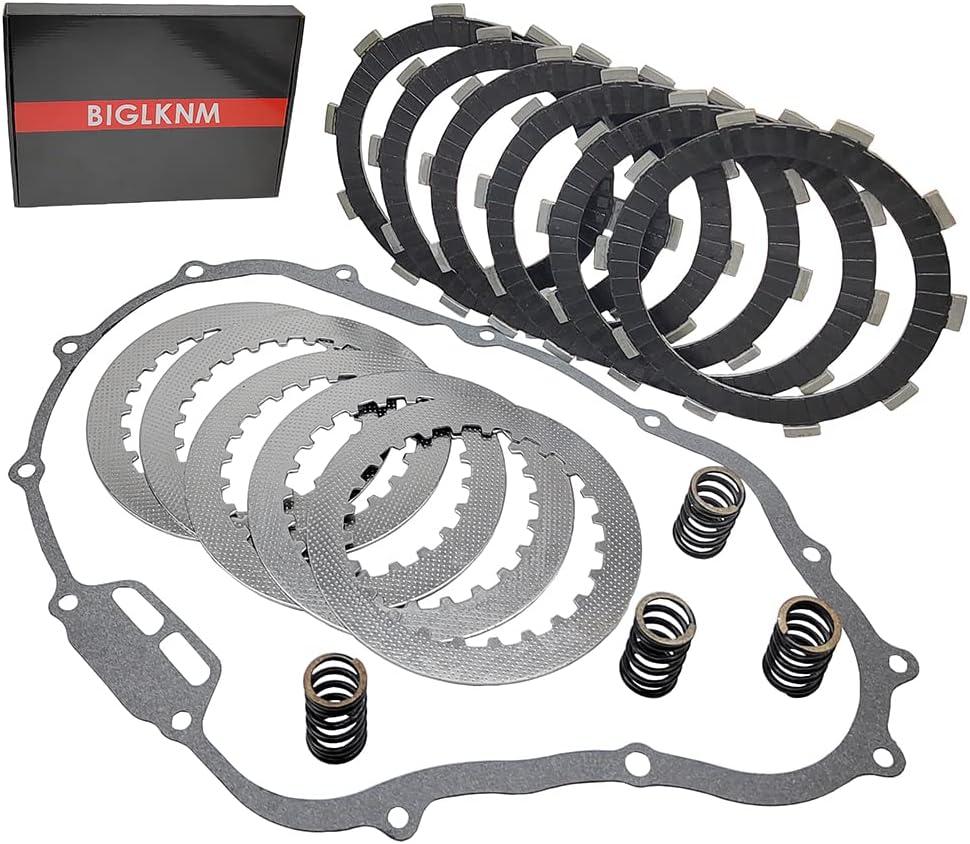 Clutch Kit Carbon Fiber Friction Plates & Heavy Duty Springs Gasket for Honda FourTrax 300 TRX300 TRX300FW TRX350D FourTrax Foreman 350 1987-2000