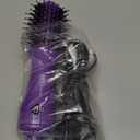 Mini Travel Blow Dryer Brush for Short to Medium Hair, 2 Inch Oval Hot Air Brush with Ceramic Coating, 3 Heat Settings for Smooth, Voluminous Blowouts, 120V (Purple)