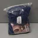 Genina Seat Covers for Dining Room Chair Seat Slipcovers Kitchen Chair Covers (Navy Blue, 4 Pcs)