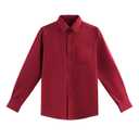AOLIWEN Boy's Long Sleeve Button-Down Collared Dress Shirt Ruffle Shirts School Uniform Blouse