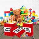 2 x 12 pcs Pixel Themed Goodie Bags with Haddle, Party Favor Gift Bags, Kraft Paper Candy Treat Bag for Birthday Decorations & Party Supplies