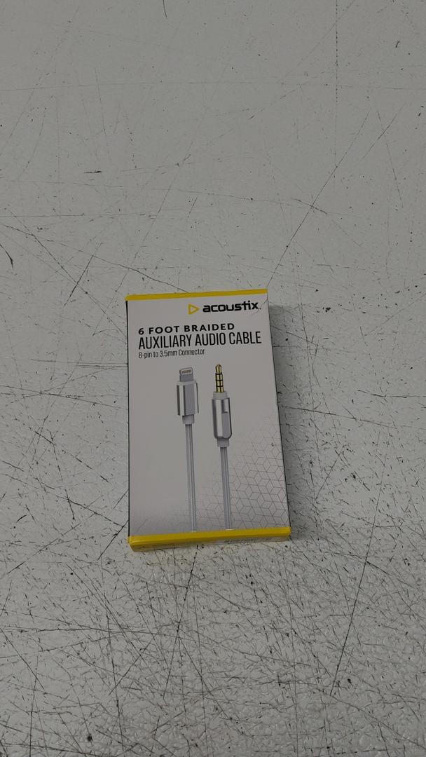 Acoustix 6 Foot Braided Auxil Audio Cable