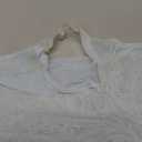 SUUKSESS Women Sexy Mesh Sheer Short Sleeve Tops Mock Neck Ruched Going Out Shirts, No Size