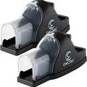 OWLTRA in-/Outdoor Safe Tunnel Snap Mouse Trap 6PCS, Instant Eliminate Rodent Snap Trap with Clear Tunnel Entry, Touch-Free Release, and Powerful Snap, Black, TST-217