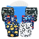 wegreeco Cloth Diapers 4 Pack, Washable Cloth Diapers for Babies, One Size Adjustable Reusable (Dinosaur)
