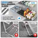 Biboraya Under Sink Organizer Upgrade To Professional Rails,2-Tier Dual Pull Out Cabinet Storage,Height Adjustable Slide Out Drawers For Bathroom Kitchen,1 Pack-21"Dx12.8"-16.9"H,Gun Gray