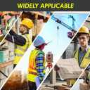 3 Pack Safety Reflective Vests 7 Pockets, 2 Shoulder Lanyards4 Colors (Yellow)