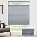 LazBlinds No Tools No Drill Cordless Cellular Shades, Top Down Bottom Up (TDBU) Honeycomb Shades for Home, Light Filtering Thermal Insulation Blinds for Windows, 31" W x 48" H, Dark Grey