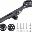 Aero Integrated Handlebar System Out Front Bicycle Computer Mount for Garmin Edge Wahoo Elemnt Bryton Fits Canyon CEP Cockpits and Wilier Filante Bar Handlebar and More (Black A)
