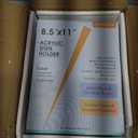 MaxGear Acrylic Sign Holder 8.5x11 Vertical, 12 Pack Double Sided Clear Display Stand, Table Paper Holder, Plastic Menu Flyer Stand, Plastic Sign Frame for Stores, Restaurants, Hotels, Office