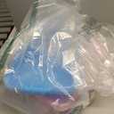 Sensory Bin Sand Tray with Lid for Toddlers 2 Pcs 15in Portable Sandbox Toy Large Plastic Tray for Kids 3 4 5 6 Fill with Sand, Water, Beads, and More (Pink + Blue)