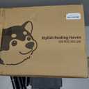 pettycare Elevated Outdoor Dog Bed - Dog Cots for Small Pet, Heavy Duty Raised Cot Waterproof, Cooling Pets Bed with Washable Durable Teslin Mesh and Non Slip Feet, 28 Inches, Grey