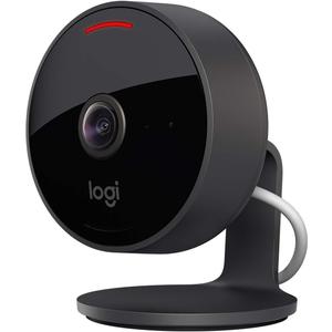 Logitech Circle View Weatherproof Wired Home Security Camera TrueView Video, 180 Wide Angle, 1080p HD, Night Vision, 2-Way Audio, Tilt for Privacy, Apple HomeKit Secure Video