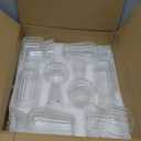 Mini Glass Vases for Centerpieces - Hewory Clear Small Bud Vases in Bulk, Cute Flower Vases Set for Wedding, Home Decoration, Table Decor (Clear, 8)