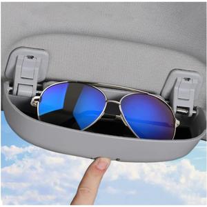 SXCY for 2022-2024 2025 Hyundai Tucson Santa Cruz Glasses Holder Box Custom Fit 2022-2024 2025 Tucson Santa Cruz Interior Accessories for Hyundai Sunglasses Case Holder Handle Replaced Storage (Gray)