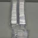 Zezzxu 100 Pack 2 oz Mini Dessert Cups with Spoons, Clear Plastic Reusable Small Square Party Serving Tiny Bowls for Individual Appetizers, Trifle, Cheesecake, Hors D'oeuvres