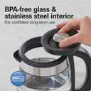 Hamilton Beach Electric Tea Kettle, Water Boiler & Heater, 1.8 Liter, Cordless Serving, 1500 Watts for Fast Boiling, Auto-Shutoff and Boil-Dry Protection, Easy-View Glass (40853C)