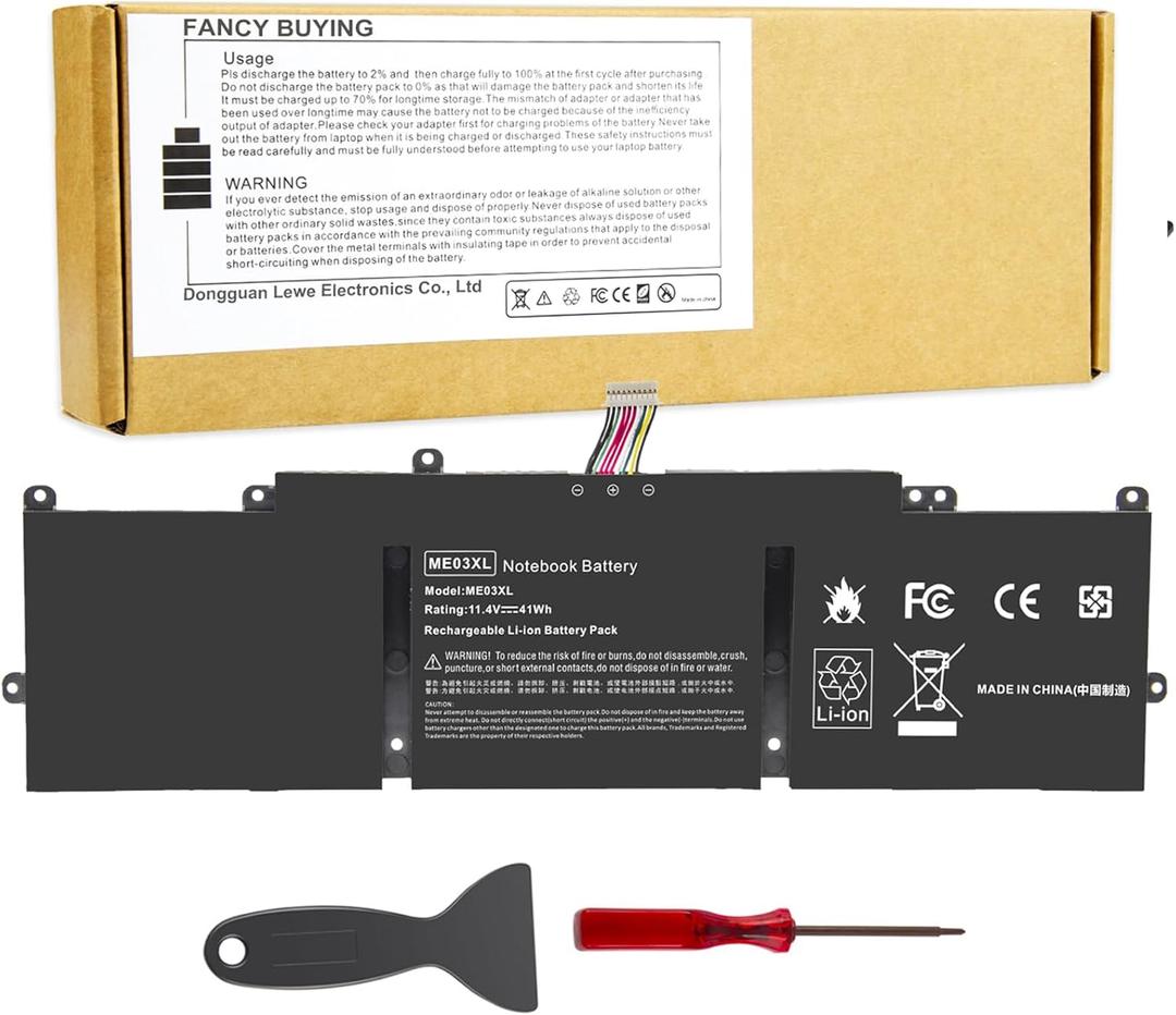 ME03 ME03XL Laptop Battery for HP Stream 11-D 13-C Series 13-c110nr 13-c010nr 13-c014tu 11-d010nr 11-d020nr 11-d010wm 11-d011wm Notebook 787521-005 787089-541 TPN-Q154 TPN-Q155 TPN-Q156 HSTNN-UB6M