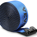 VEVOR 4" x30' Heavy Duty Flatbed Strap, 18k Break Strength, Blue, 6,000 lbs working load limit. Premium cargo tie down straps with steel flat hooks for trucks, trailers, farms and rescues, 1 