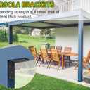 5x5 Heavy Duty Shelf BracketsL Brackets for Shelves Fence Pergola Brackets Angle Bracket for Post Wood90 Degree Corner BracketCorner Brace for Floating Shelf Countertop Support Brackets
