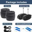 YUNSCM 2-PCS 700C Bike Tires 700x32C/32-622 Compatible with Road Bike Tires 700x30C 700x32C 700x33C 700x34C Bicycle Tires(Y-1126)