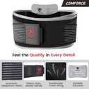 Sacroiliac Hip Belt, Dual Adjustable Compression with Ice Pack, Relief for Lower Back, Sciatica, Pelvis Stabilization, Postpartum Recovery & Lumbar Support - XL (Black)