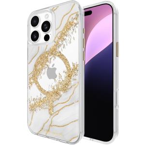 Case-Mate iPhone 16 Pro Max Case [Compatible with MagSafe] - Stylish Marble Phone Case with 12ft Drop Protection - Premium Magnetic Cover for iPhone 16 Pro Max - Karat Granite