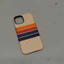 Magnetic for iPhone 13/14 Case Cute Stripes Phone Case, Shockproof Slim TPU and Hard PC Protective Phone Cover Compatible with MagSafe Designed for Women Girls,Retro